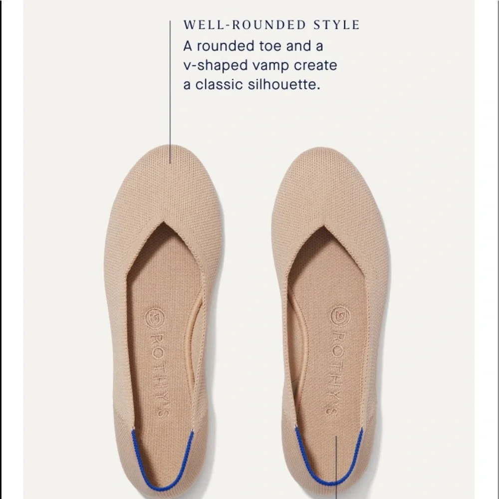 Rothy’s Black and Blue Flats - Picture 5 of 6